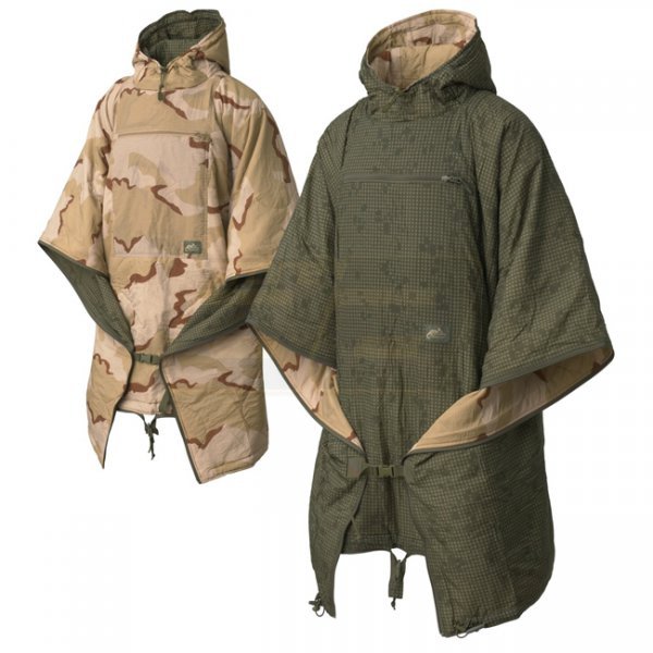 Helikon Reversible Swagman Roll Poncho - Desert Night Camo / US Desert