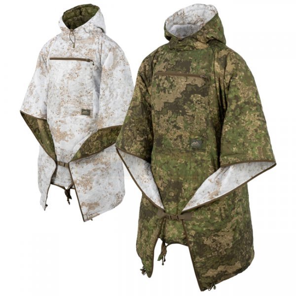 Helikon Reversible Swagman Roll Poncho - Pencott Wildwood / Pencott Snowdrift