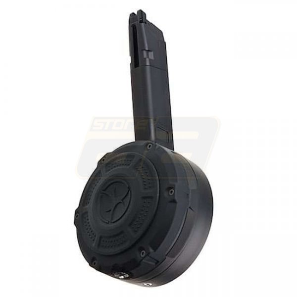 Action Army AAP-01 350rds Gas Blow Back Pistol Drum Magazine - Black