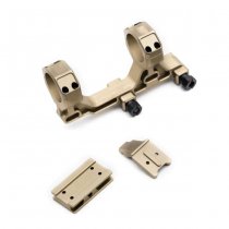 Airsoft Artisan 30mm Modular Scope Mount Rail System T1 / T2 Adapter - Dark Earth