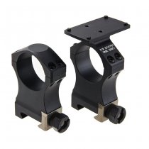 Airsoft Artisan 30mm Scope Mount & Micro Reflex Sight Mount CNC Aluminium - Black