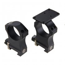 Airsoft Artisan 30mm Scope Mount & Micro Reflex Sight Mount CNC Aluminium - Black