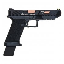 APS EMG TTI Combat Master G34 Slide & OMEGA Frame Gas Blow Back Pistol - Black