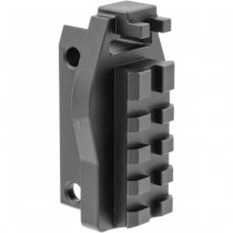 Bow Master VFC MP7 GBBR GMF Picatinny Rail Stock Adapter - Black