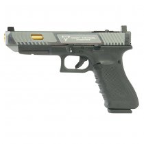 EMG TTI G34 Gen 4 Gas Blow Back Pistol RMR Cut Slide - Silver