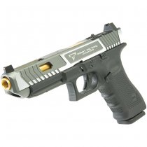 EMG TTI G34 Gen 4 Gas Blow Back Pistol RMR Cut Slide - Silver