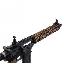 King Arms EMG Colt Daniel Defense M4A1 SOPMOD Block 2 Gas Blow Back Rifle 12.5 Inch - Dual Tone
