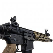 King Arms EMG Troy Industries SOCC M4 AEG 7.6 Inch RIS - Dark Earth