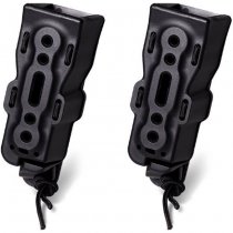 Laylax Battle Style Bite Mag Handgun Quick Mag Holder Double Pack - Black