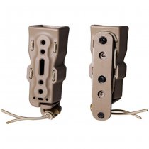 Laylax Battle Style Bite Mag Handgun Quick Mag Holder Double Pack - Black