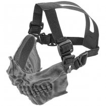 Laylax Battle Style Skull Face Guard - Grey