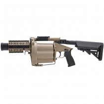 LDT MGL Grenade Launcher & Retractable Stock - Dark Earth