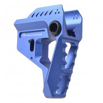 Madbull Strike Industries M4 GBBR Pit Stock 7-Position Advanced Receiver Extension - Blue