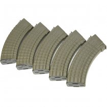 MAG AK47 100rds AEG Magazine Waffle Type Set - Olive