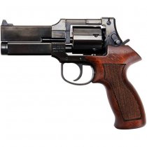 Marushin Mateba Gas Revolver 4 Inch Heavyweight Wood Grip Version - Aged