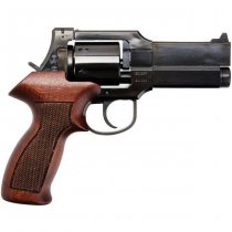 Marushin Mateba Gas Revolver 4 Inch Heavyweight Wood Grip Version - Aged