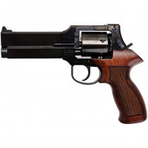 Marushin Mateba Gas Revolver 5 Inch Heavyweight Wood Grip Version - Aged