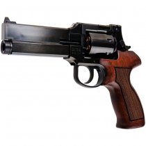 Marushin Mateba Gas Revolver 5 Inch Heavyweight Wood Grip Version - Aged