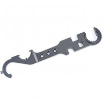 METAL Multi Functional Wrench Steel Tool - Black