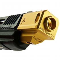 RWA Agency Arms 417 Compensator Dual Port 14mm CCW - Gold