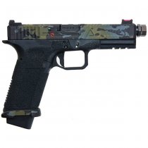 RWA Agency Arms EXA Gas Blow Back Pistol Ronin Black Barrel Edition - Black