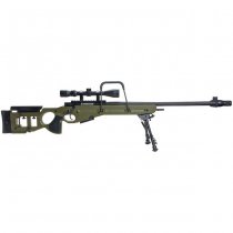 Snow Wolf SV98 Spring Spring Sniper Rifle Set - Olive