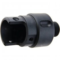 TTI Airsoft Action Army AAP-01 GBB Silencer Adapter Kit 14mm CCW CNC - Black