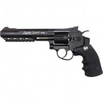 WinGun Revolver Co2 702 6 Inch Black Grip - Black