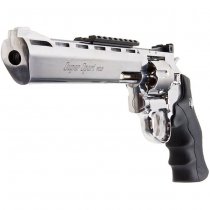 WinGun Revolver Co2 703 8 Inch Black Grip 6mm Version - Silver