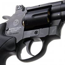 WinGun Revolver Co2 708 2.5 Inch Black Grip 6mm Version - Black