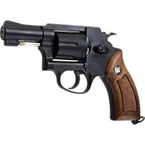 WinGun Revolver Co2 731 Sheriff M36 2.5 Inch Brown Grip 6mm Version - Black