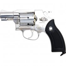 WinGun Revolver Co2 733 2 Inch Black Grip - Silver