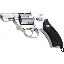WinGun Revolver Co2 733 2 Inch Black Grip 6mm Version - Silver