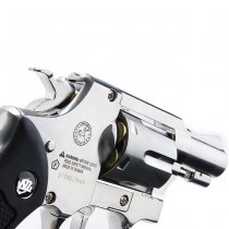 WinGun Revolver Co2 733 2 Inch Black Grip 6mm Version - Silver