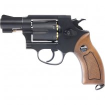 WinGun Revolver Co2 733 2 Inch Brown Grip 6mm Version - Black