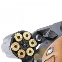 WinGun Revolver Co2 733 2 Inch Brown Grip 6mm Version - Black