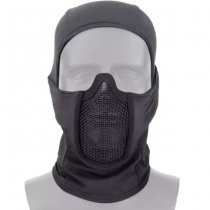 WoSport Balaclava Quick Dry & Protective Steel Mesh Face Mask - Black