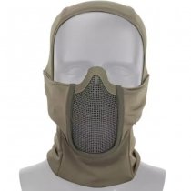 WoSport Balaclava Quick Dry & Protective Steel Mesh Face Mask - Olive