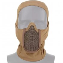WoSport Balaclava Quick Dry & Protective Steel Mesh Face Mask - Tan