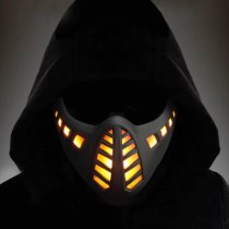 WoSport Cyberpunk LED Mask - Black