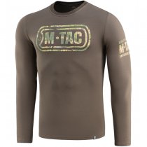 M-Tac Logo Long Sleeve T-Shirt - Dark Olive - 2XL