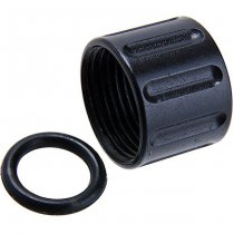 5KU Vertical Knurling Threaded Protector 14mm CCW - Black