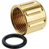 5KU Vertical Knurling Threaded Protector 14mm CCW - Gold