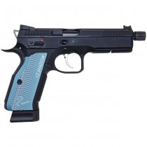 KJ Works CZ Shadow 2 Co2 Blow Back Pistol Silenced - Blue