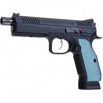 KJ Works CZ Shadow 2 Co2 Blow Back Pistol Silenced - Blue