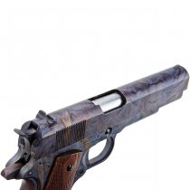 Armorer Works AO 1911 Gas Blow Back Pistol Marble Pattern & Wood Grip