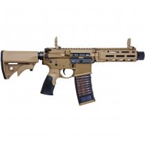 Cyma CGS EMG Daniel Defense DDM4 PDW Gas Blow Back Rifle - Dark Earth