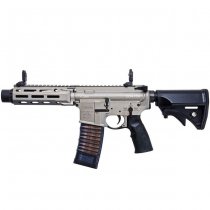 Cyma CGS EMG Daniel Defense DDM4 PDW Gas Blow Back Rifle - Silver