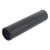 Laylax MODE-2 Carbon Fiber Slim Silencer 14mm CCW 100mm - Black