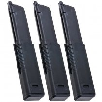 Krytac Kriss Vector 60rds Gas Blow Back Magazine 3-Pack - Black